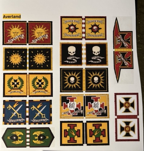 Bandiere 12x 28mm warhammer - 12x,