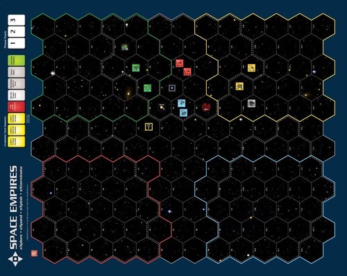 Mappa montata space empires - montata, 4x